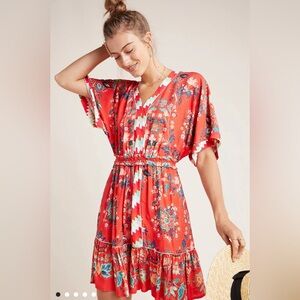FARM Rio x Anthropologie Jane Mini Dress (size M)